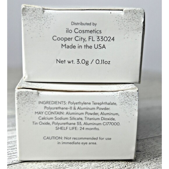 Glitter Eyeshadow by ilo Cosmetics Set of 2 in Shades Rust and Sienna 0.11 Oz Ea - Picture 8 of 8